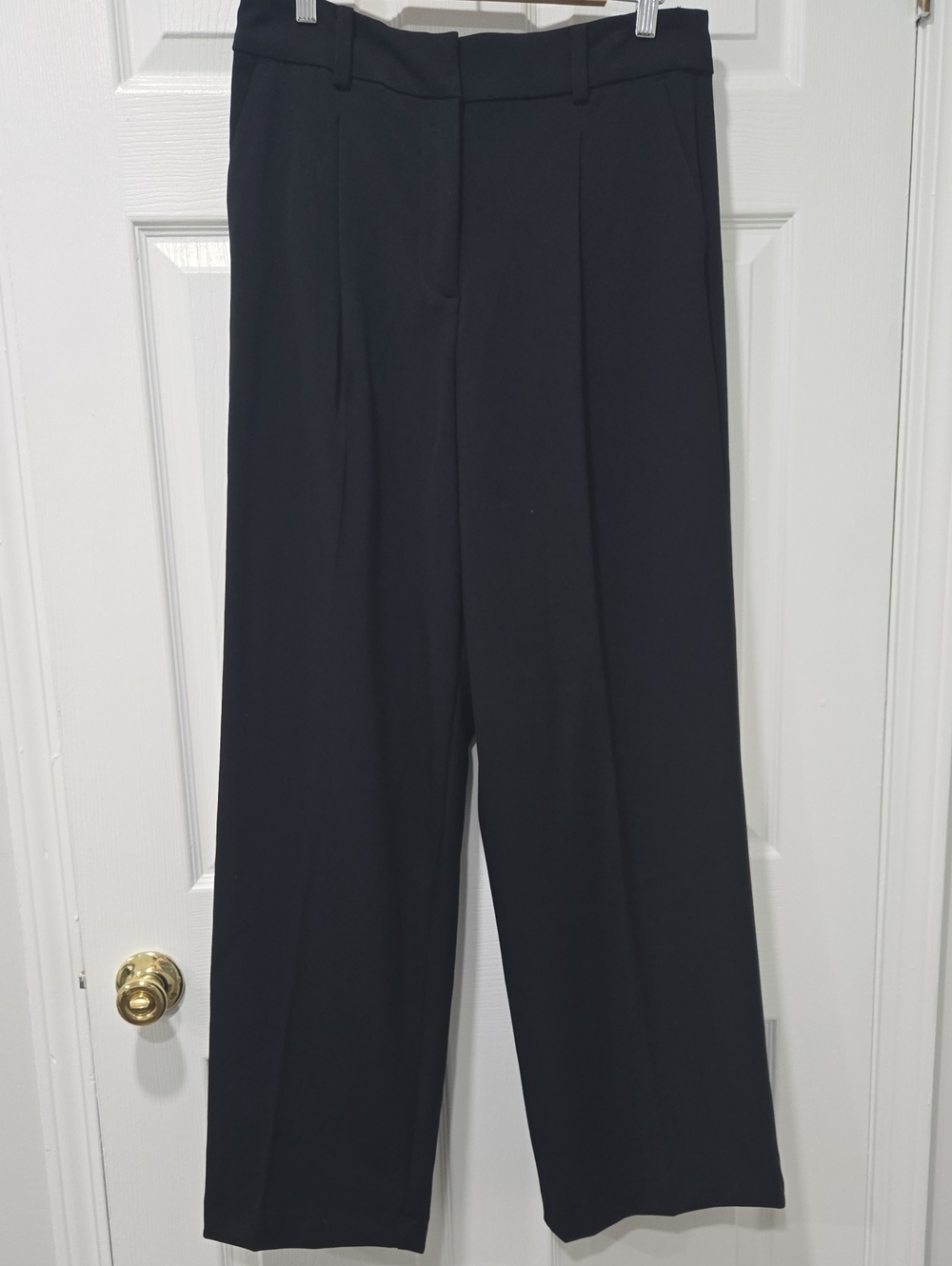 LOFT Black Wide-Leg Peyton Trouser